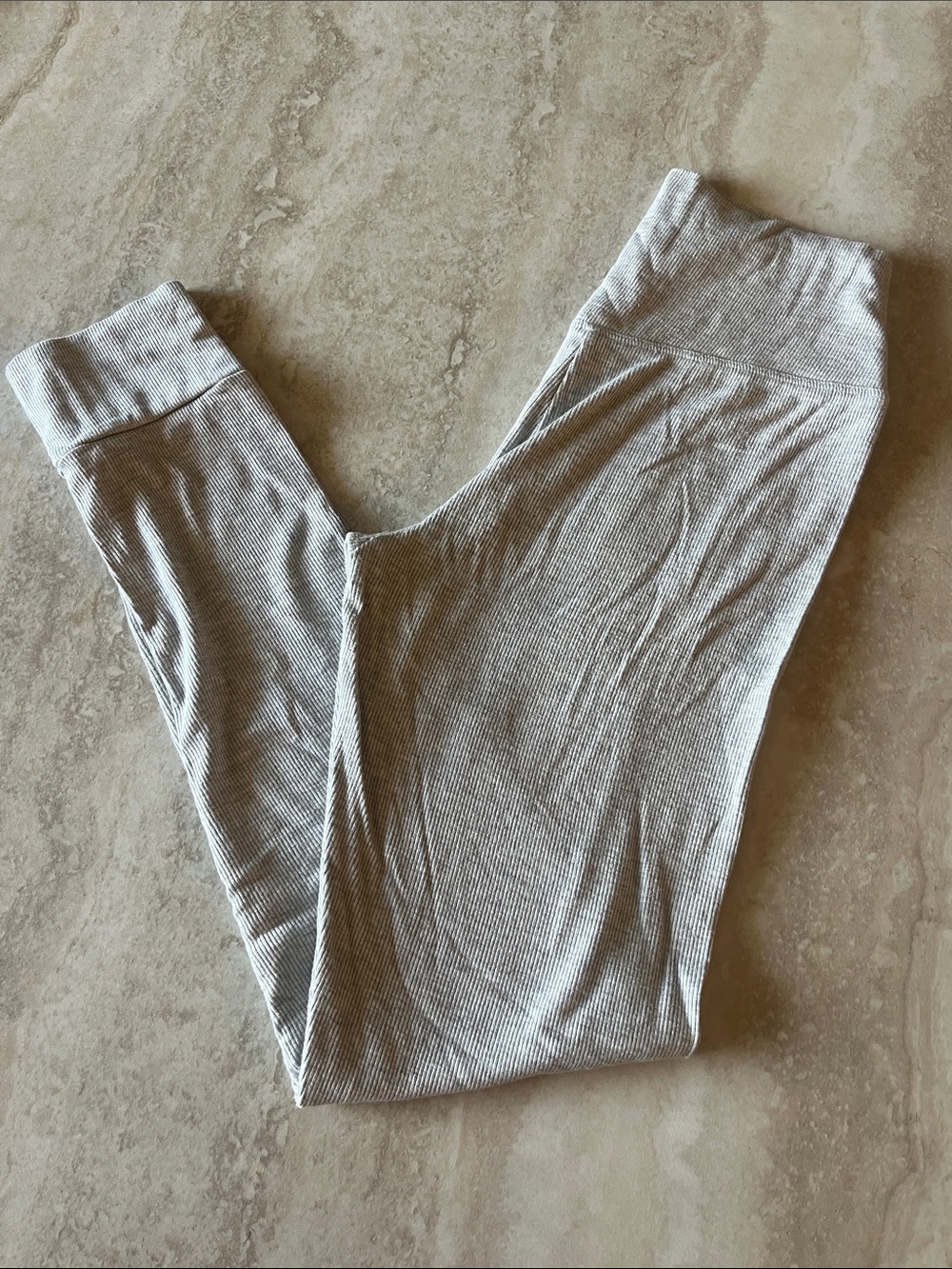 Joah Brown Ribbed Pearl Leggings - Picture 2 of 3